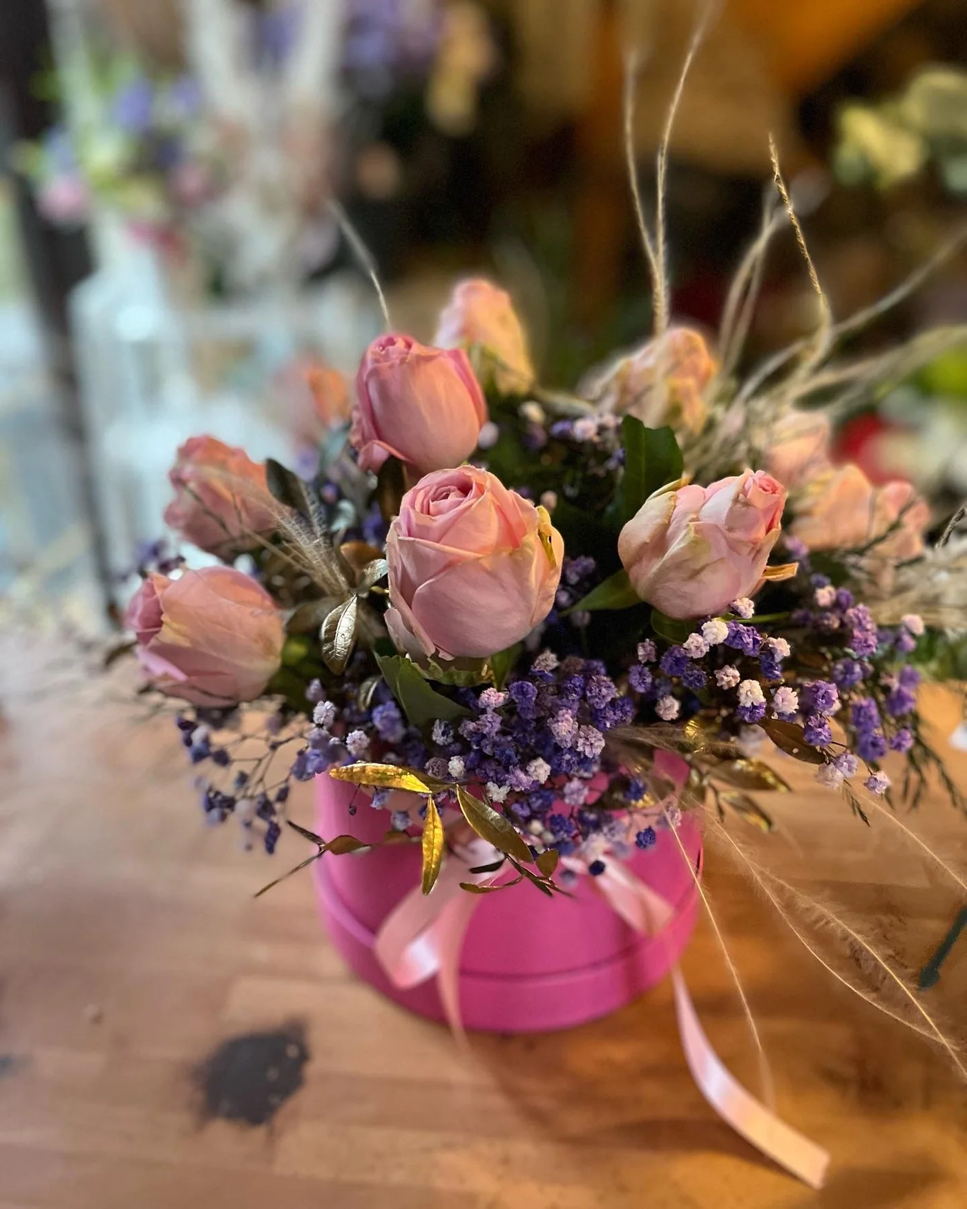 Pink flower arrangement